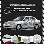 Hyunda Accent Admire Oto Araç Kapı Koruma Fitili 5metre Parlak Beyaz Renk