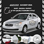 Hyundai Accent Era Oto Araç Kapı Koruma Fitili 5metre Parlak Beyaz Renk