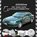 Mazda 626 Oto Araç Kapı Koruma Fitili 5metre Parlak Beyaz Renk
