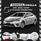 Toyota Corolla Oto Araç Kapı Koruma Fitili 5metre Parlak Beyaz Renk