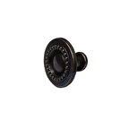 Dekoratif Zamak Düğme - 23x23mm, Eskitme, 1 Adet