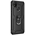 Xiaomi Redmi 10a Kılıf Yüzüklü Standlı Korumalı Tank Kapak