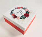 KUTU LOVE YOU KIRMIZI BEYAZ 19CM X 19CM X 8CM