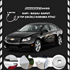 Chevrolet Oto Araç Kapı Koruma Fitili 5metre Parlak Beyaz Renk