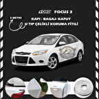 Ford Focus 3 Oto Araç Kapı Koruma Fitili 5metre Parlak Beyaz Renk