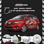 Honda Jazz Oto Araç Kapı Koruma Fitili 5metre Parlak Beyaz Renk
