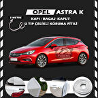 Opel Astra K Oto Araç Kapı Koruma Fitili 5metre Parlak Beyaz Renk