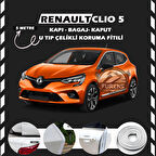 Renault Clio 5 Oto Araç Kapı Koruma Fitili 5metre Parlak Beyaz Renk