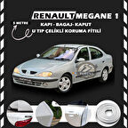 Renault Megane 1 Oto Araç Kapı Koruma Fitili 5metre Parlak Beyaz Renk