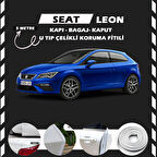 Seat Leon Oto Araç Kapı Koruma Fitili 5metre Parlak Beyaz Renk