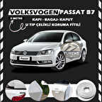 Volksvogen Passat B7 Oto Araç Kapı Koruma Fitili 5metre Parlak Beyaz Renk