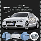 Audi A5 Oto Araç Kapı Koruma Fitili 5metre Parlak Gri Renk