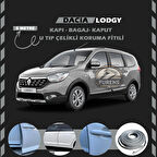 Dacia Lodgy Oto Araç Kapı Koruma Fitili 5metre Parlak Gri Renk