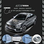 Fiat Egea Oto Araç Kapı Koruma Fitili 5metre Parlak Gri Renk