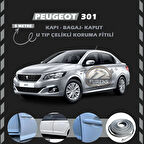 Peugeot 301 Oto Araç Kapı Koruma Fitili 5metre Parlak Gri Renk