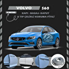 Volvo S60 Oto Araç Kapı Koruma Fitili 5metre Parlak Gri Renk