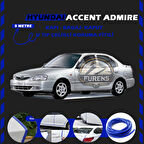 Hyunda Accent Admire Oto Araç Kapı Koruma Fitili 5metre Parlak Mavi Renk
