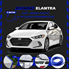 Hyundai Elantra Oto Araç Kapı Koruma Fitili 5metre Parlak Mavi Renk