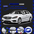Mercedes E200 Oto Araç Kapı Koruma Fitili 5metre Parlak Mavi Renk
