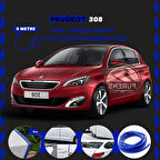 Peugeot 308 Oto Araç Kapı Koruma Fitili 5metre Parlak Mavi Renk