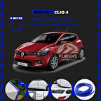Renault Clio 4 Oto Araç Kapı Koruma Fitili 5metre Parlak Mavi Renk