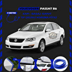 Volksvogen Passat B6 Oto Araç Kapı Koruma Fitili 5metre Parlak Mavi Renk