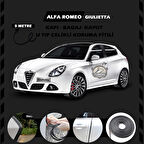 Alfa Romeo Giulietta Oto Araç Kapı Koruma Fitili 5metre Parlak Siyah Renk
