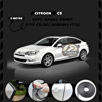 Citroen C5 Oto Araç Kapı Koruma Fitili 5metre Parlak Siyah Renk