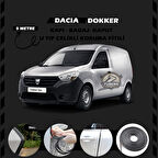 Dacia Dokker Oto Araç Kapı Koruma Fitili 5metre Parlak Siyah Renk