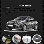 Fiat Linea Oto Araç Kapı Koruma Fitili 5metre Parlak Siyah Renk