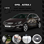 Opel Astra J Oto Araç Kapı Koruma Fitili 5metre Parlak Siyah Renk