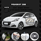 Peugeot 208 Oto Araç Kapı Koruma Fitili 5metre Parlak Siyah Renk