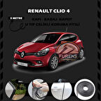 Renault Clio 4 Oto Araç Kapı Koruma Fitili 5metre Parlak Siyah Renk