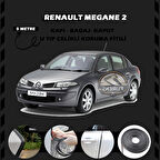 Renault Megane 2 Oto Araç Kapı Koruma Fitili 5metre Parlak Siyah Renk