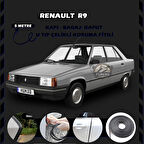 Renault R9 Oto Araç Kapı Koruma Fitili 5metre Parlak Siyah Renk