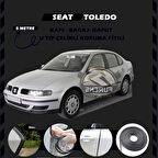 Seat Toledo Oto Araç Kapı Koruma Fitili 5metre Parlak Siyah Renk