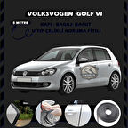 Volksvogen Golf 6 Oto Araç Kapı Koruma Fitili 5metre Parlak Siyah Renk