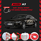 Audi A7 Oto Araç Kapı Koruma Fitili 5metre Parlak Kırmızı Renk