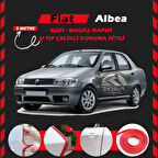 Fiat Albea Oto Araç Kapı Koruma Fitili 5metre Parlak Kırmızı Renk