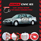 Honda İes Parlak Oto Araç Kapı Koruma Fitili 5metre Parlak Kırmızı Renk