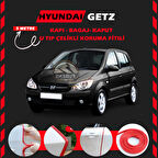 Hyundai Getz Oto Araç Kapı Koruma Fitili 5metre Parlak Kırmızı Renk