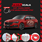 Skoda Scala Oto Araç Kapı Koruma Fitili 5metre Parlak Kırmızı Renk