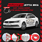 Volksvogen Jetta mk6 Oto Araç Kapı Koruma Fitili 5metre Parlak Kırmızı Renk