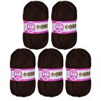 Ören Kadın Dora Örgü İpi Koyu Kahverengi (083) 5'Li Paket