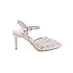 File Pullu Kadın Topuklu Abiye Ayakkabı 