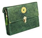 30 Cüz Kuranı Kerim Rahle Boy Çantalı (Yeşil Renk)