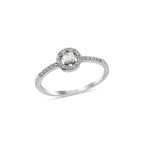 0,22 Karat Pırlanta Baget Yüzük
