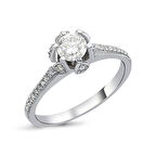 0,63 Karat Pırlanta Fantezi Tektaş Yüzük