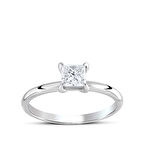 0,31 Karat Pırlanta Prenses Kesim Tektaş Yüzük