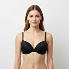 Kadın Desteksiz Micro Takma Askılı Siyah Renk Sütyen BB2018